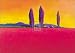 Farm Near the Hills Art Print Poster By Gerry Baptist, 20  x 16 