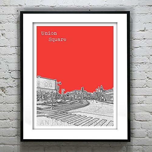 Union Square Cambridge Massachusetts Art Print - Union Square Cambridge, MA - Version 1