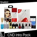 CND Shellac Power Polish Intro Pack Set Kit Color UV Gel Top Base Coat Manicure