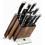 Wusthof Classic Ikon 11-Piece Knife Set with Block, Black