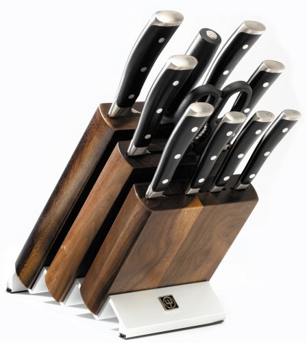 Wusthof Classic Ikon 11-Piece Knife Set with Block, Black