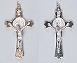 Saint Benedict Crucifix in Silver or Gold - 3'' in Height - MADE IN ITALY