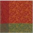 Durable Woven Jacquard 100% Cotton Floral Tablecloth 60x60 Inches