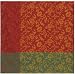 Durable Woven Jacquard 100% Cotton Floral Tablecloth 60x60 Inches