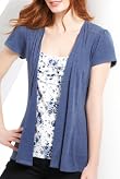 Scoop Neck Mock Layer Floral Top [T41-2462C-S]