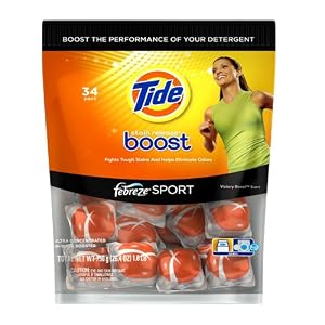 Tide Boost Febreze Sport Victory Boost Scent Unit Dose In-Wash Booster 34 Count