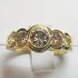 14K Yellow Gold Natural Champagne Diamond Ring