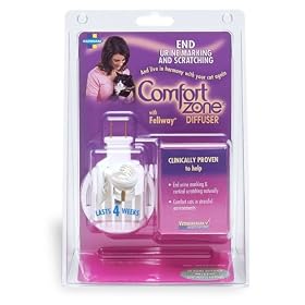 Farnam Comfort Zone Feliway Electric Diffuser with 48-Milliliters Imitation Cat Pheromone