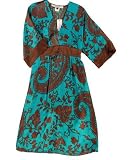 Single Girls Silk Retro Dress