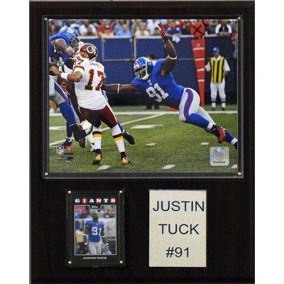 NFL New York Giants Justin Tuck Player Plaque