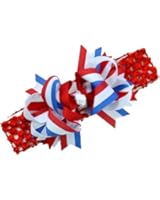 4th of July Bow Baby Headband Patriotic Baby Headband Funny Girl Designs