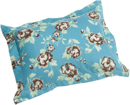 Pinzon 160-Gram Printed Flannel Standard Sham, Chocolate Floral