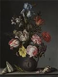 Polyster Canvas ,the Replica Art DecorativeCanvas Prints Of Oil Painting 'Balthasar Van Der Ast Flowers In A Vase With Shells And Insects ', 12 X 16 Inch / 30 X 41 Cm Is Best For Kitchen Decoration And Home Decoration And Gifts