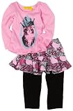 HAVEN BABY Baby-Girls Infant Long Sleeve Puff Tee Set, Patch, 24 Months