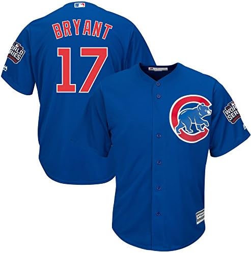 jc_Cubs Mens Kris_Bryant 17# Jersey Royal Chicago player World Series Baseball M