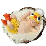 Hee Grand Baby Unisex Infant Knitted Kid Costume Suit Photography Hat+Socks+Pants