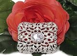 Brooch - Vintage Style Pave CZ Brooch