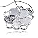 Embolden Jewelry Flower Necklace | Silver Plated Hypoallergenic | Brilliant Chunky Abalone Paua Shell Mood Pendant