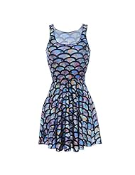 Mermaid Above the Knee  Polyester/Spandex Skater Dress/Mini Dress  With a Bow(s)