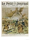 Attack by Police and British Troops on a Farm Occupied by the Sinn-Fein, Cover of  Le Petit Journal  Giclee Poster Print by French School, 24x32