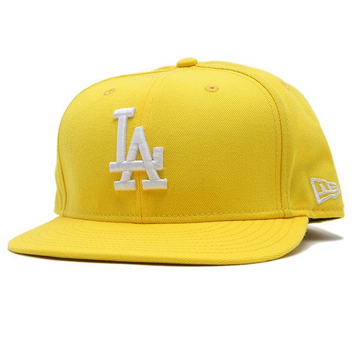 Los Angeles Dodgers Basic Yellow 59FIFTY Fitted Cap