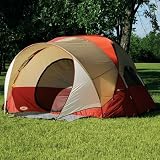 Texsport Boulder Creek 6 Person Vestibule Tent (Red/Tan, 13-Feet X 10-Feet X 90-Inch)