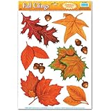 Fall Leaf Clings Party Accessory (1 count) (10/Sh)