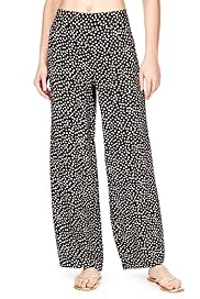 Spotted Wide Leg Beach Trousers