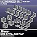 Locking Dungeon Tiles - Pillar Room, Terrain Scenery Tabletop 28mm Miniatures Role Playing Game, 3D Printed Paintable, EnderToys