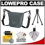 Lowepro Compact ILC Courier 80 Interchangeable Lens Digital Camera Case (Grey) with Accessory Kit for Sony Alpha NEX-C3, NEX-5N, NEX-7, Olympus OM-D EM-5, E-P3, E-PL2, E-PL3, E-PM1 & Panasonic Micro 4/3 Digital Cameras