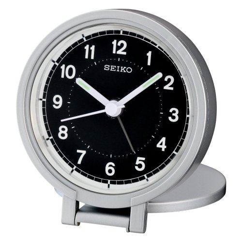 Seiko QHT011 Alarm Clock - Silver Tone