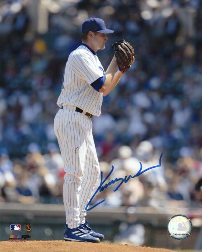 Kerry Wood Chicago Cubs Autographed 8x10 Pitching Photo