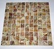Multi GREEN Onyx 1x1 Polished Mosaics Meshed on 12" X 12" Tile for Backsplash, Shower Walls, Bathroom Floors - FREE SHIPPING
