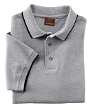 Harriton Pique Polo w/Tipping/WHITE. M210
