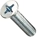 Zinc Plated Steel Machine Screw, Flat Head, Phillips Drive (Metric)