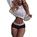 Womens Printing Hooded Pullover Crop Top Hoodie Sweatshirts