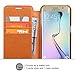 TANNC Galaxy S6 Edge Plus Case, Flip Leather Wallet Phone Case [Layered Dandy] - [Card Slot][Flip][Wallet] - For SAMSUNG Galaxy S6 Edge Plus Devices - Light Brown