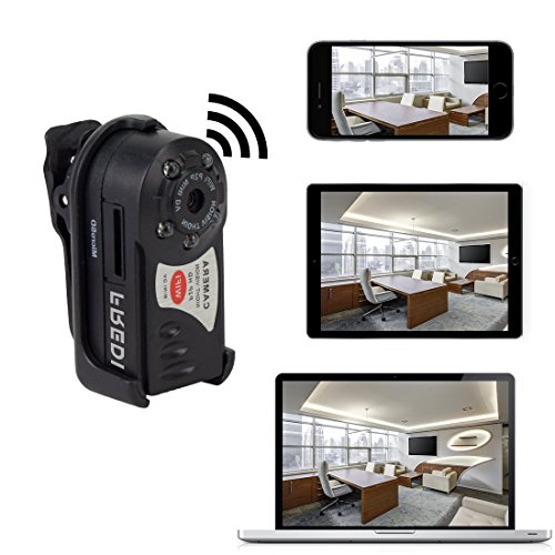 FREDI® Mini Portable P2P WiFi IP Camera Indoor/Outdoor HD DV Hidden Spy
