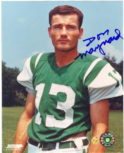 Don Maynard Autographed/Hand Signed New York Jets 8x10 Photo