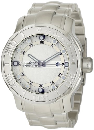 Invicta Men's 0886 Pro Diver Silver Textured Stainless Steel Watch