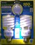 K-LITE ENERGY SAVING 2 COMPACT FLOURESCENT LIGHT BULBS AND 1 GUIDE-N-GLOW NEON NIGHT LIGHT