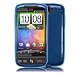 Brand New Blue Hybrid XYLO-GEL Skin / Case / Shell for the HTC DESIRE Mobile Phone.  from Xylo