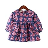 WIN キッズワンピース フォーマル女児 キッズ 服 子供 長袖 女の子 ガールズ ワンピース 韓国スタイル 結婚式 発表会 入園式 入学式 卒園式 卒業式 七五三 パーティー (90cm, パープル