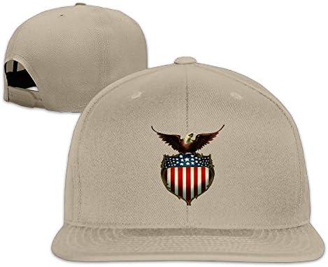Adult Unisex Cute Crazy Vintage Patriotic Bald Eagle With Flag Plain Adjustable Caps Cool Snapback Hat Cool Hat