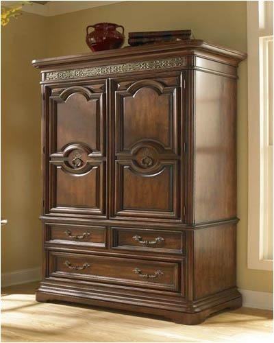 Pulask Cantabria Brass-Accented European Armoire Base