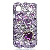 Premium Bling Crystal Diamond Snap-on Case for Samsung Vibrant T959 - Silve ....