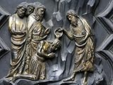 St. John the Baptist, Baptistry of San Giovanni, Florence, Tuscany, Italy, Europe Stretched Canvas Poster Print by Godong , 30x40