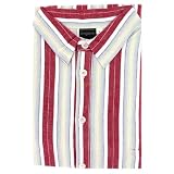 Men's Nightshirt- Wine Stripe - SIZES UP TO 6XLarge