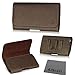 For Apple iPhone 6 (4.7 '') BROWN DELUXE TEXTURE LEATHER CASE CARRYING POUCH HOLSTER with BUILT IN BELT LOOP , BELT CLIP + AIS cell phone Microfiber Cleaning Cloth (By All_Instore)
