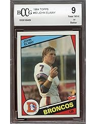 Collectibles: 1984 topps #63 JOHN ELWAY rc rookie card BGS BCCG 9 Graded Card - topps